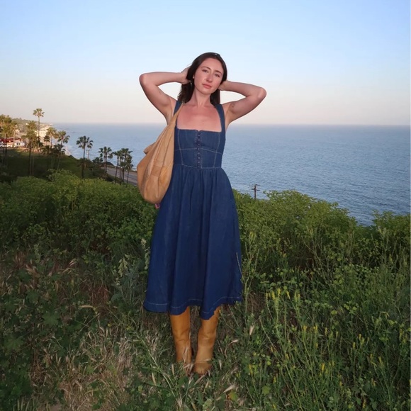 Reformation Blue Denim Dress - Picture 2 of 10